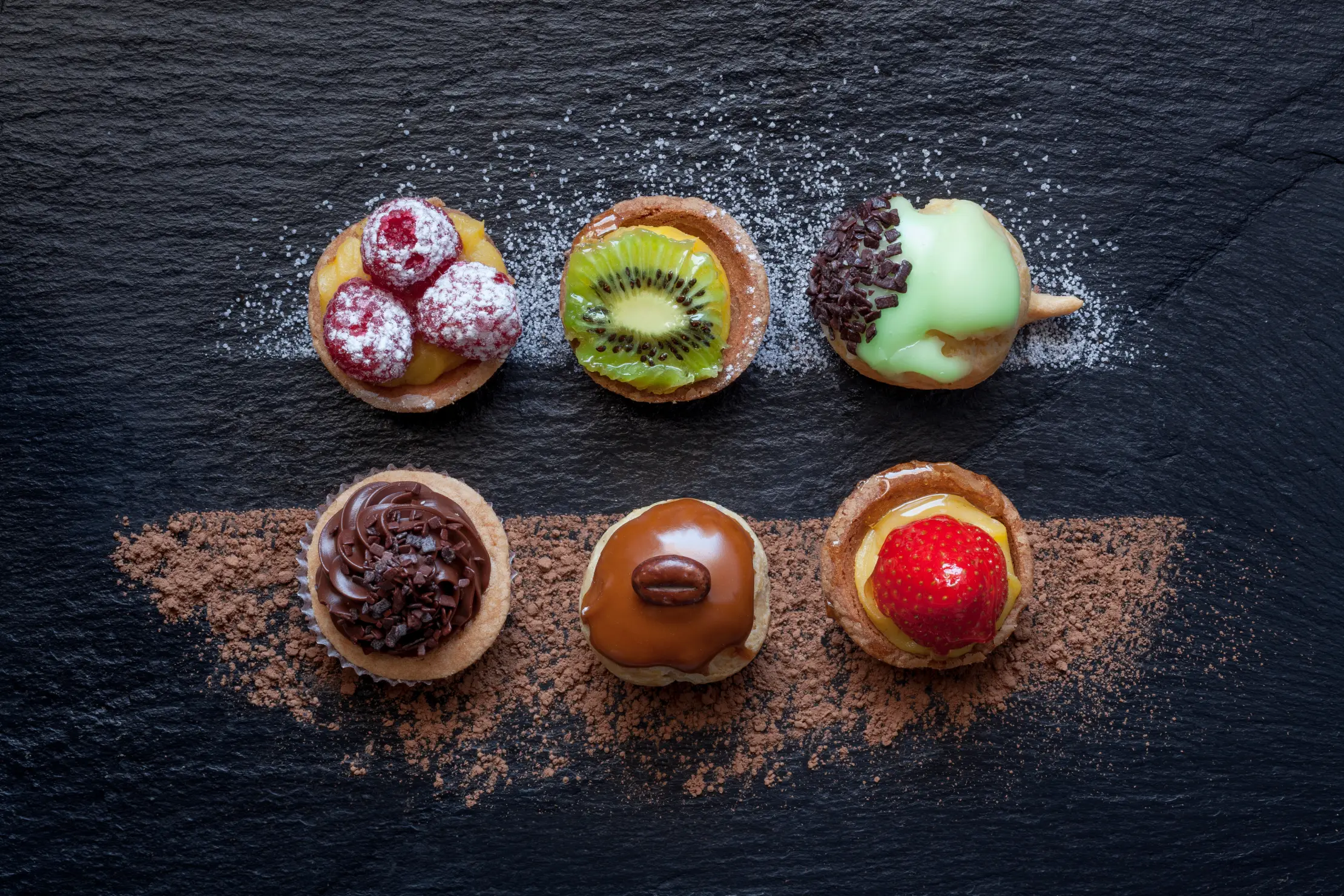 Mini-tartelettes aux fruits et chocolat