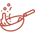Illustration de guitare en rouge